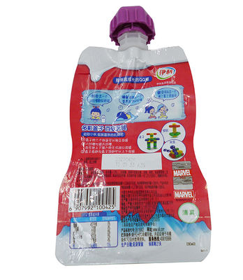 Kingred 맞춤형 로고 금속화 식품 음료 포장용 스탠드업 스파우트 파우치
