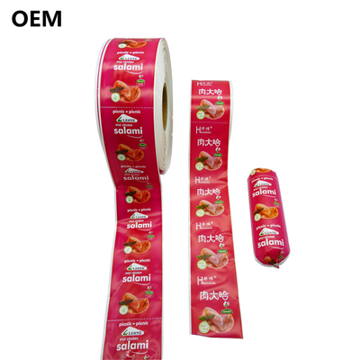 폴리아마이드 소시지 케이스 칼리버 60mm 맞춤 로고 플렉서그래피 인쇄 소시지 케이스
