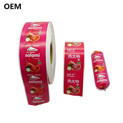 폴리아마이드 소시지 케이스 칼리버 60mm 맞춤 로고 플렉서그래피 인쇄 소시지 케이스