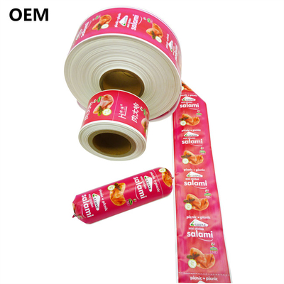 폴리아마이드 소시지 케이스 칼리버 60mm 맞춤 로고 플렉서그래피 인쇄 소시지 케이스