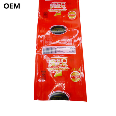 주문을 받아서 만들어진 OEM 상표 로고 인쇄 음식 급료 PVDC 소시지 케이싱 영화