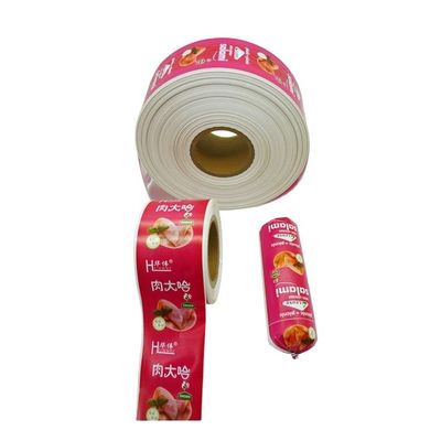 Kingred OEM 소시지 플라스틱 케이싱 식품 등급 맞춤형 원색 인쇄 로고 OEM