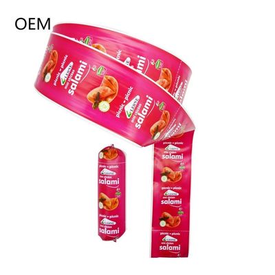 킨그레드 식품 등급 OEM 플렉서그래피 프린팅 살라미용 플라스틱 소시지 케이스