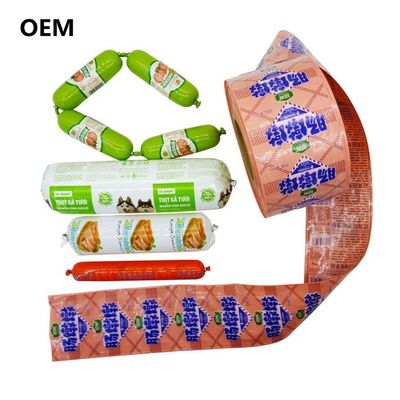 킹레드 컬러 프린트 된 소시지 포장 케이스 폴리아마이드 재료 식품 등급 OEM