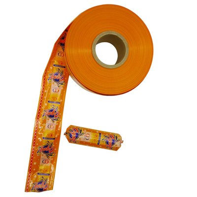 폴리아마이드 소시지 케이스 75mm 너비 사용자 지정 로고 플렉서그래피 인쇄 소시지 케이스