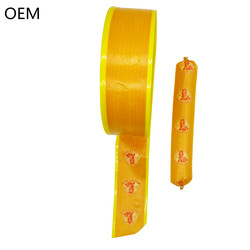 샘플 무료 도매 쉽게 벗기 90mM 오렌지 플렉서그래피 인쇄 플라스틱 소시지 케이스