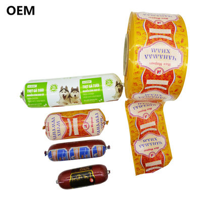 5 개의 레이어 인쇄 로고 맞춤형 플라스틱 소시지 케이싱