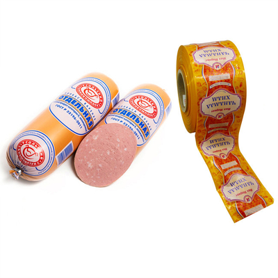 생생한 플렉소그래피 인쇄 된 소시지 껍질