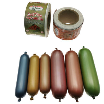 음식 급료 HALAL는 고기 소시지를 위한 주문을 받아서 만들어진 로고에 의하여 인쇄되는 나일론 소시지 케이싱을 증명했습니다