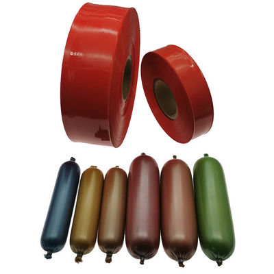 맞춤형 로고 인쇄 식품 등급 플라스틱 소시지 케이스 케이싱 내열성