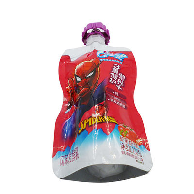 Kingred 맞춤형 로고 금속화 식품 음료 포장용 스탠드업 스파우트 파우치