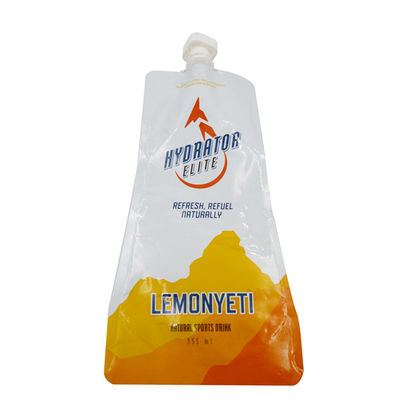 실리카 젤 오버플로 필름으로 퇴비화 가능한 350ml 음료 Doypack을 위로 서 있으십시오
