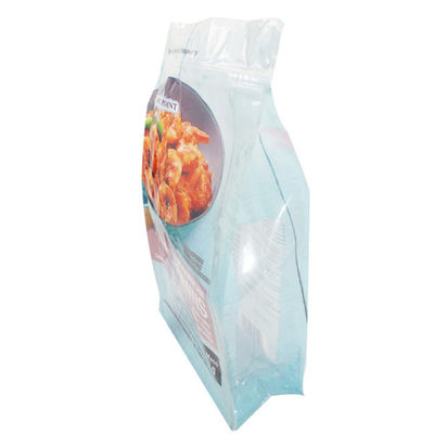 냉동 새우를 위한 식품 포장 재료 Resealable 나일론 Doypack 부대를 밀봉하는 8개의 측