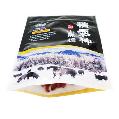 말린 쇠고기 식품 포장 재료 26cm*18cm 지플락 스탠드 업 파우치