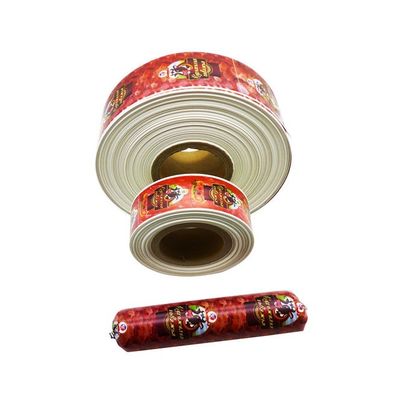 음식 급료 HALAL는 고기 소시지를 위한 주문을 받아서 만들어진 로고에 의하여 인쇄되는 나일론 소시지 케이싱을 증명했습니다