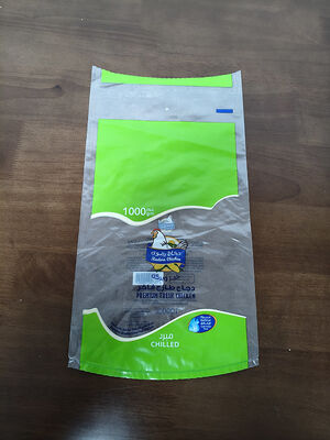 명확한 열 수축 냉동 닭 부대를 인쇄하는 로고를 주문을 받아서 만드십시오