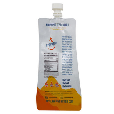 실리카 젤 오버플로 필름으로 퇴비화 가능한 350ml 음료 Doypack을 위로 서 있으십시오